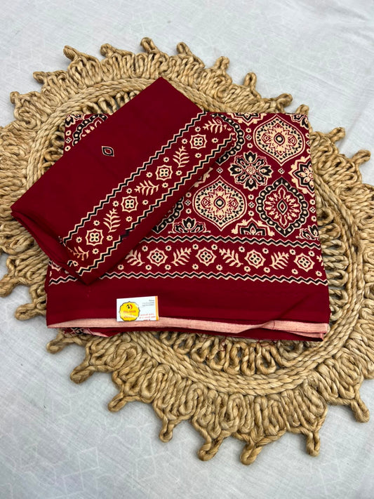 ajrakh saree shantabaa saree