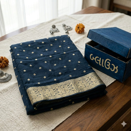 Designer Georgette Bandhani Saree with Heavy Zari Border