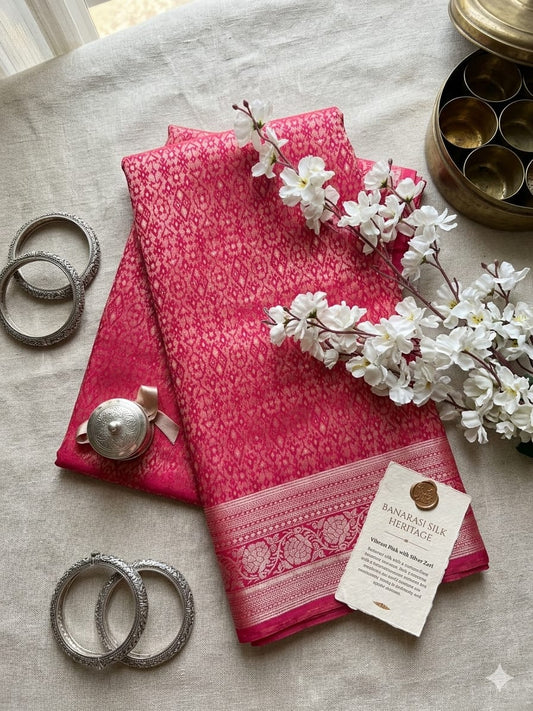 Classic kanjivaram Silk Saree with Antique Zari Work